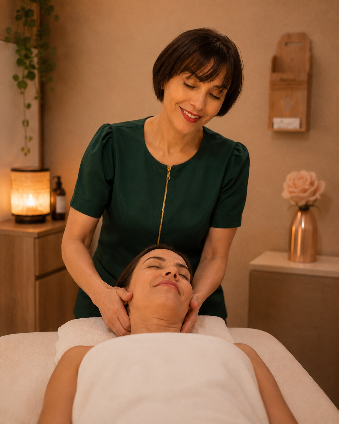 Ambiente acolhedor e sofisticado de estética e massoterapia Clínica Teste Estética em Santana